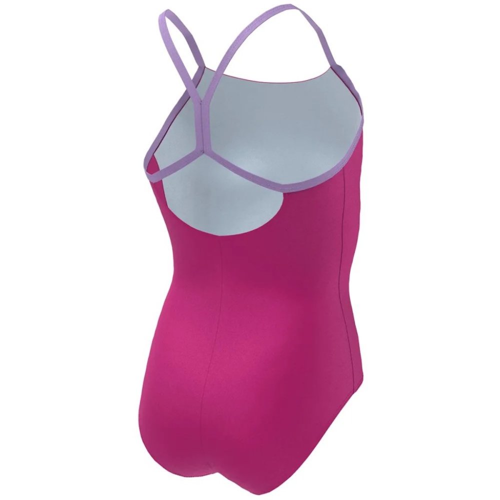 Nike Girls' Racerback One Piece Swimsuit (Pink/Purple) *LARGE* - Picture 2 of 4